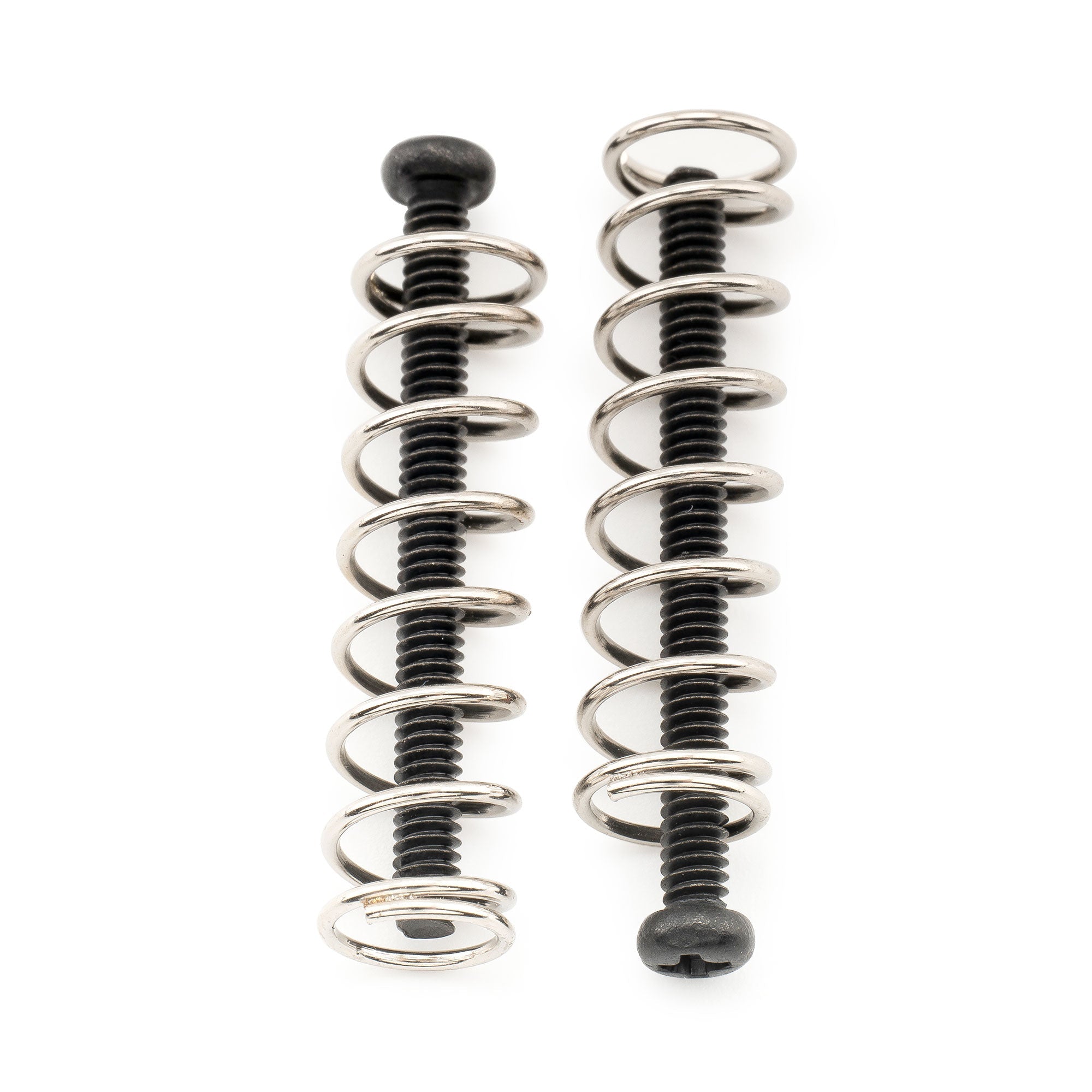 Musiclily Ultra UNC#3-48X1.1 pulgadas - Juego de 6 tornillos de montaje y resortes de acero para pastillas humbucker de acero inoxidable para guitarra eléctrica estadounidense