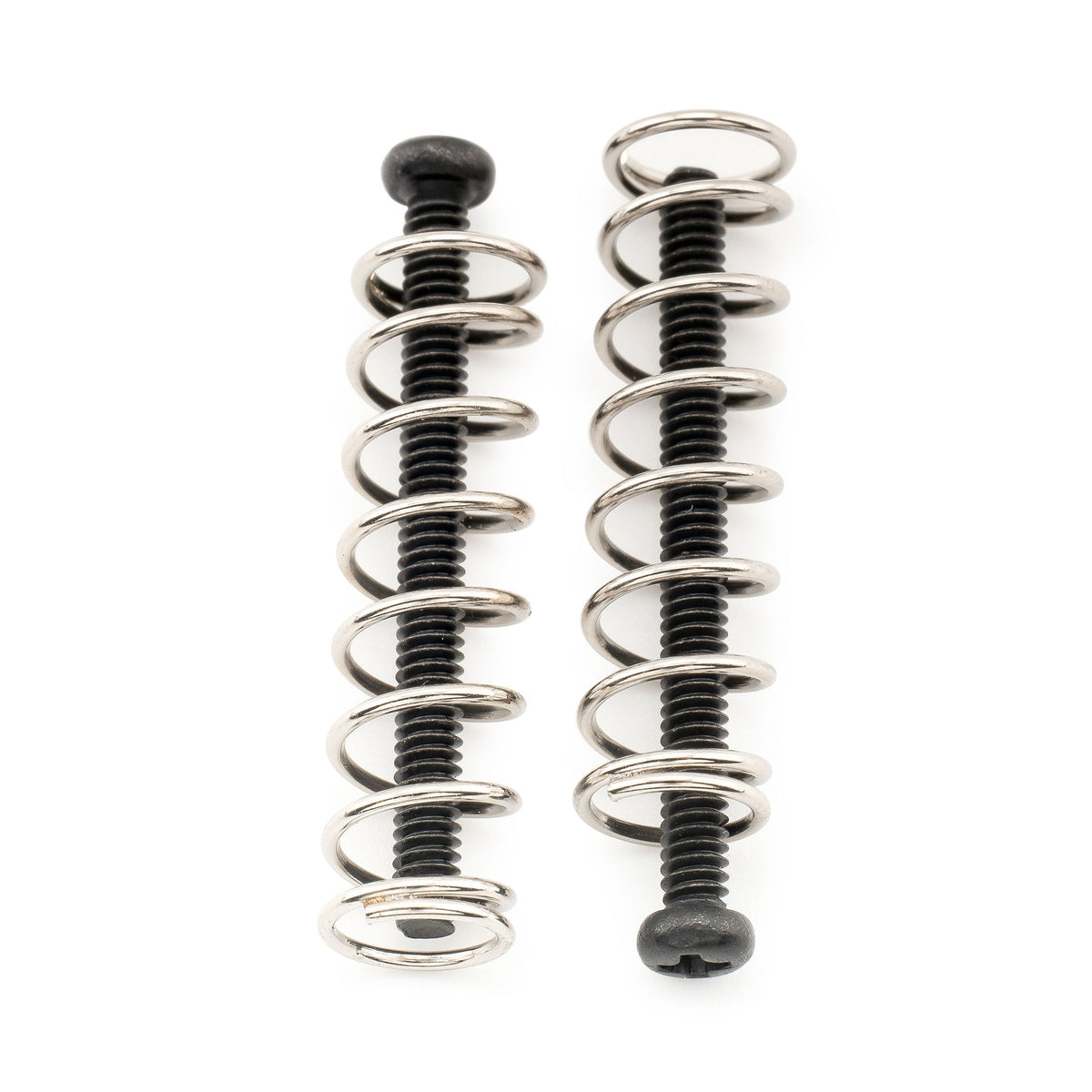Musiclily Ultra UNC#3-48X1.1 pulgadas - Juego de 6 tornillos de montaje y resortes de acero para pastillas humbucker de acero inoxidable para guitarra eléctrica estadounidense