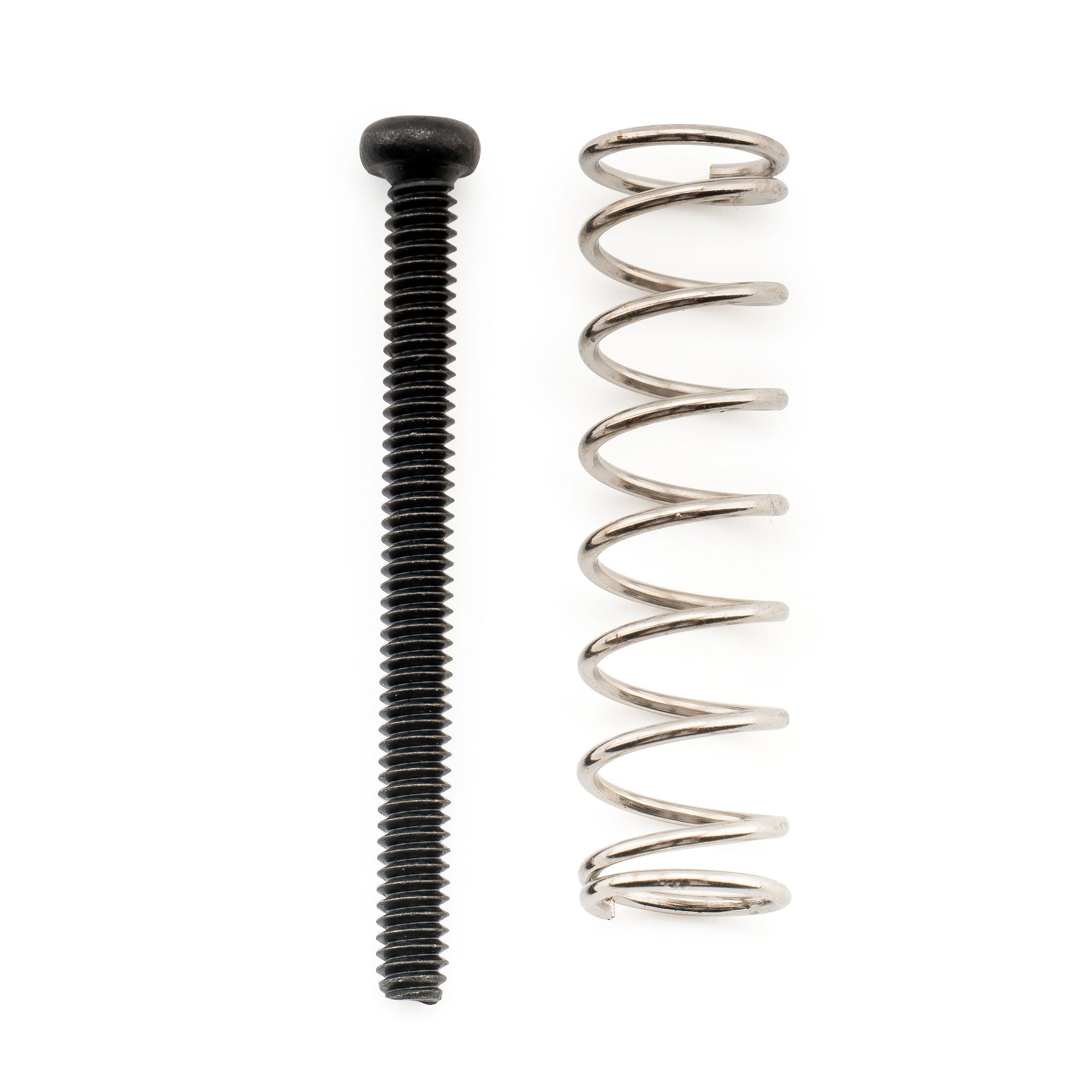 Musiclily Ultra UNC#3-48X1.1 pulgadas - Juego de 6 tornillos de montaje y resortes de acero para pastillas humbucker de acero inoxidable para guitarra eléctrica estadounidense