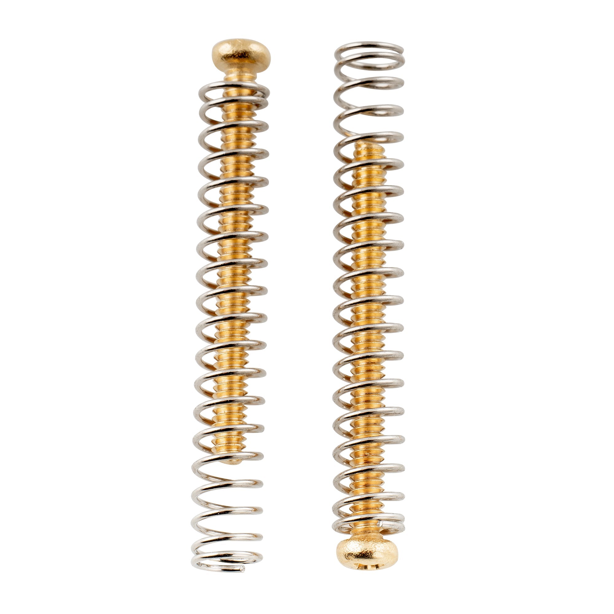 Musiclily Ultra UNC#3-48X1.1 pulgadas - Juego de tornillos y resortes de montaje para pastillas humbucker de acero inoxidable para guitarra eléctrica estadounidense (2 unidades)