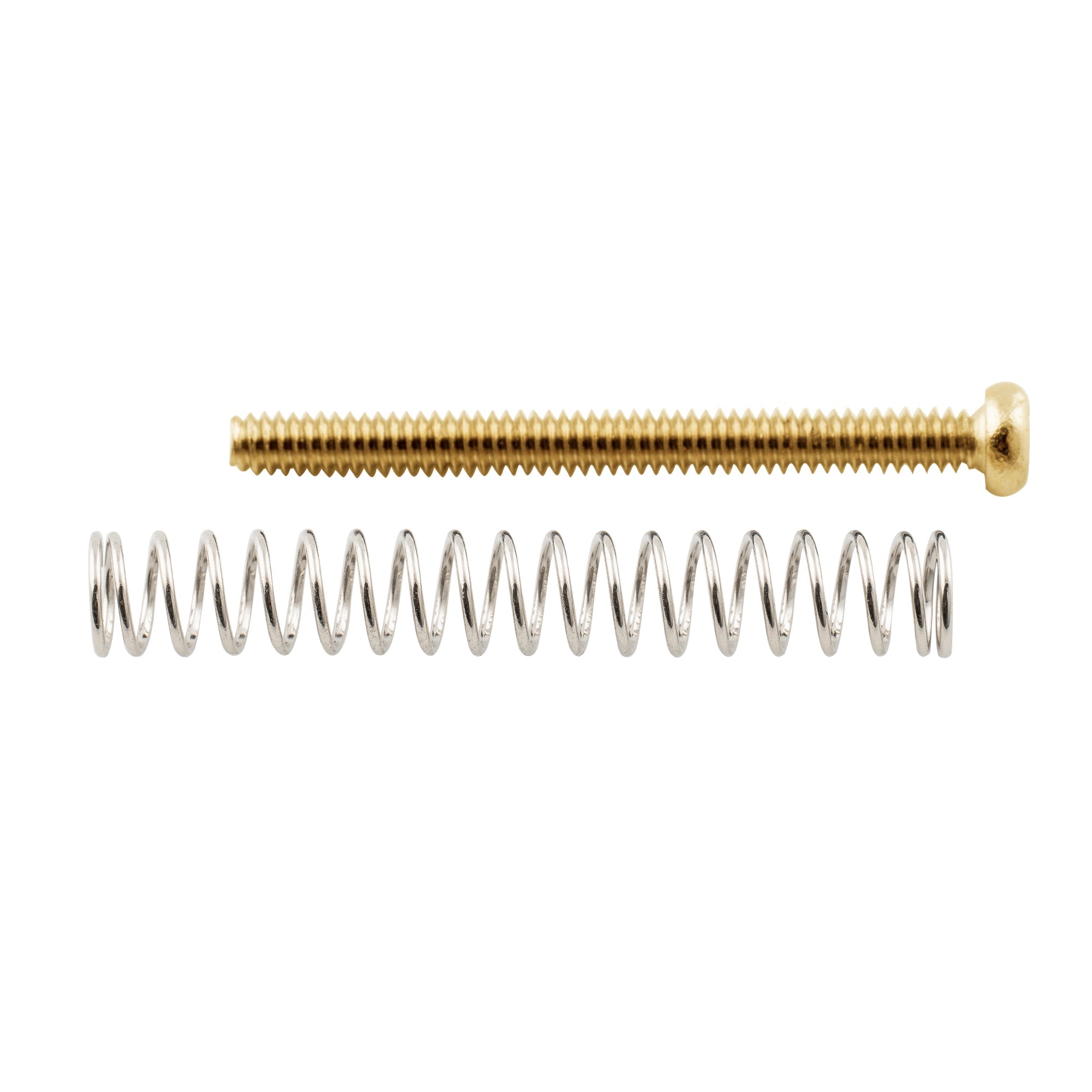 Musiclily Ultra UNC#3-48X1.1 pulgadas - Juego de tornillos y resortes de montaje para pastillas humbucker de acero inoxidable para guitarra eléctrica estadounidense (2 unidades)