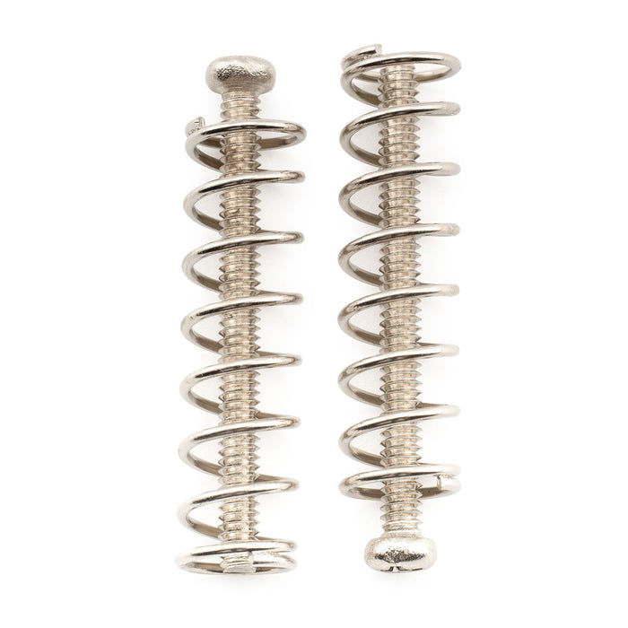 Musiclily Ultra UNC#3-48X1.1 Inch Stainless Steel Humbucker Pickup Mounting Screws and Steel Springs Set for American Made Electric Guitar, Set of 6