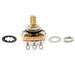detail of musiclily pro hd a250k b250k full brass inch size fine 24 spline split short shaft pots audio linear taper potentiometers for electric guitar bass mx3090 2mx3091