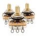 musiclily pro hd a250k b250k full brass inch size fine 24 spline split short shaft pots audio linear taper potentiometers for electric guitar bass mx3090 2mx3091 details