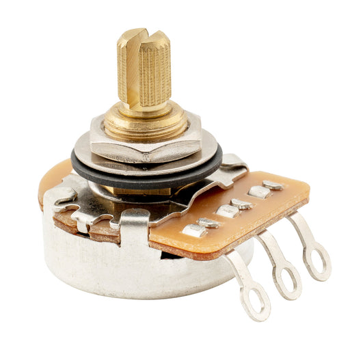 musiclily pro hd a250k full brass inch size fine 24 spline split short shaft pot audio taper potentiometers for electric guitar bass mx3090