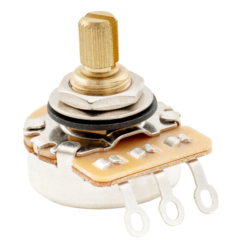 musiclily pro hd b250k full brass inch size fine 24 spline split short shaft pot linear taper potentiometers for electric guitar bass mx3091
