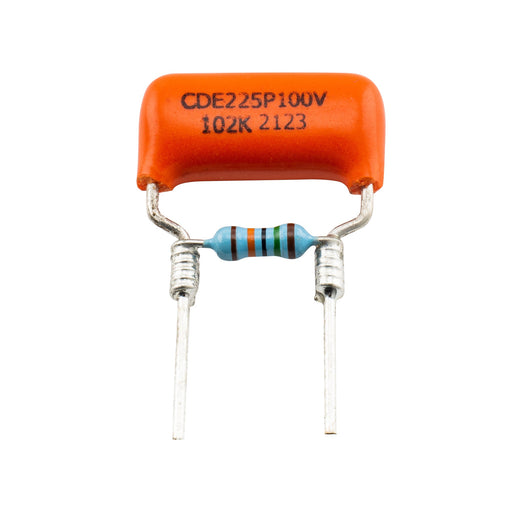musiclily pro treble bleed mod with orange drop 225p polyester capacitor and precision resistor for electric guitar bass mx3125