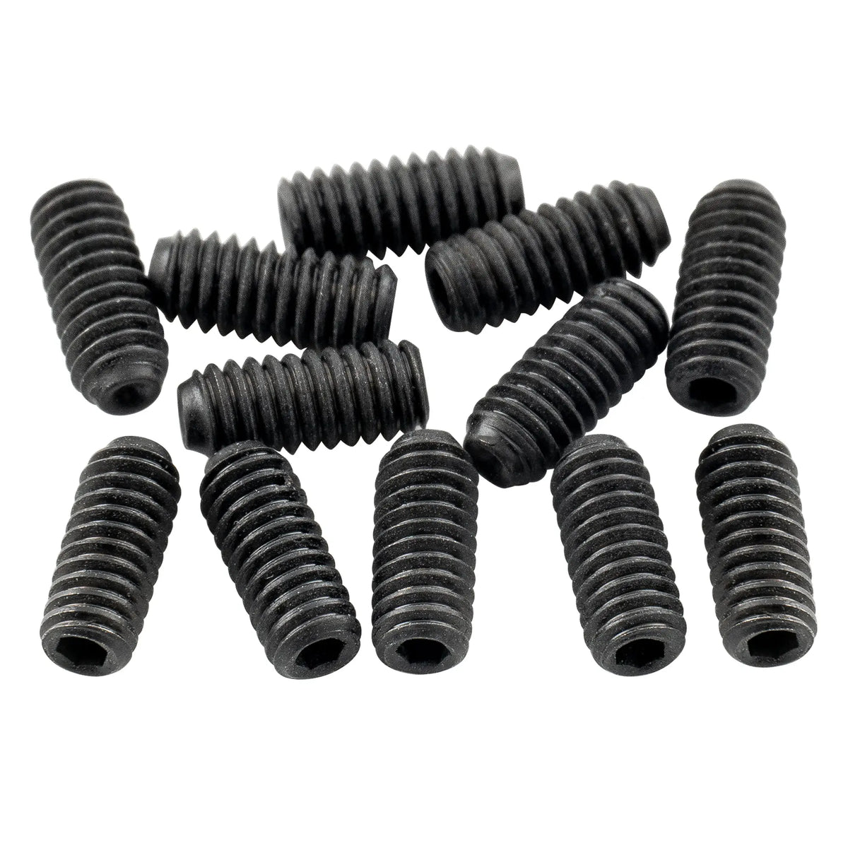 musiclily ultra unf 4 48 1 4 inch stainless steel saddle height adjustment screws for usa electric guitar bridge mx3162 12p, black