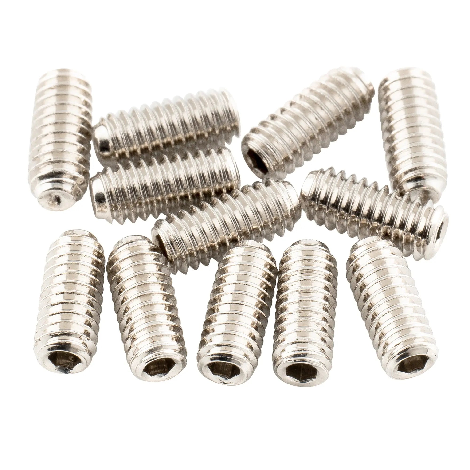 musiclily ultra unf 4 48 1 4 inch stainless steel saddle height adjustment screws for usa electric guitar bridge mx3162 12p