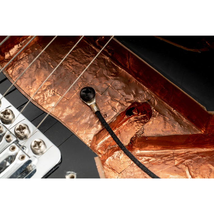Application of musiclily pro m4 2 9 5mm stainless steel mounting screws for guitar cavity shielding ground solder lug mx3164bk 10