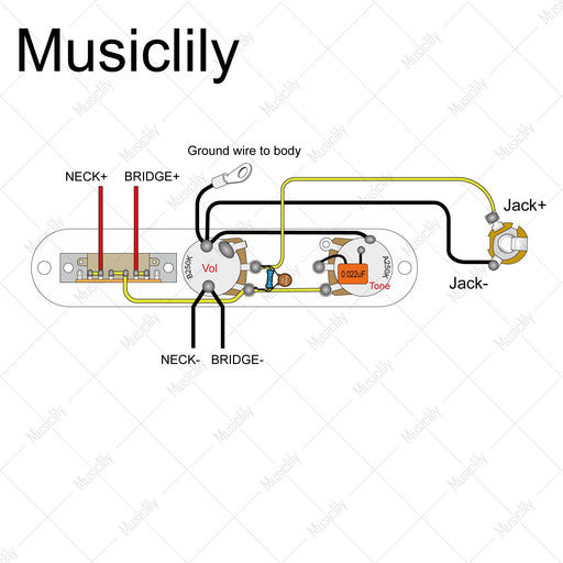 Dimensions of musiclily pro electric guitar pre wired wiring harness upgrade for import style tl with 3 way switch and 1a1b pots mx3181cr