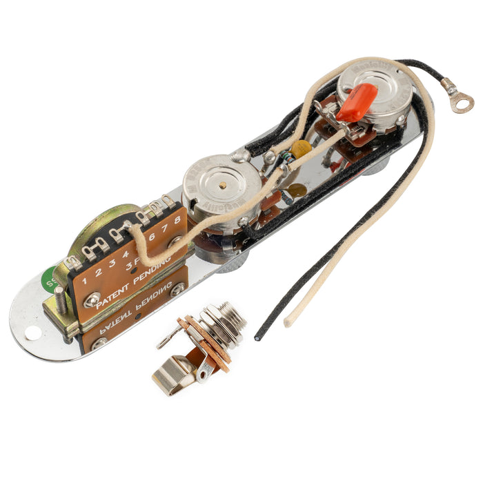 Musiclily Pro Electric Guitar Pre-wired Wiring Harness Upgrade for Import Style TL with 3-Way Switch and 1A1B Pots