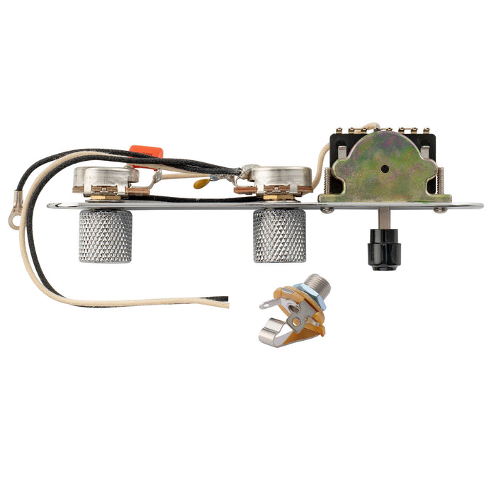 Musiclily Pro Electric Guitar Pre-wired Wiring Harness Upgrade for Import Style TL with 3-Way Switch and 1A1B Pots