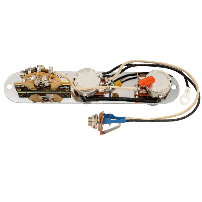 Musiclily Pro Electric Guitar Pre-wired Wiring Harness Upgrade for American Style TL with 3-Way Switch and 2A Pots