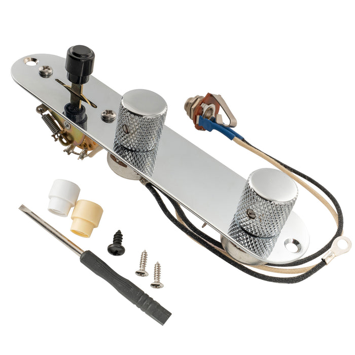 Musiclily Pro Electric Guitar Pre-wired Wiring Harness Upgrade for American Style TL with 3-Way Switch and 2A Pots