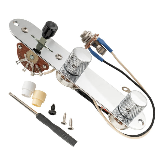 musiclily pro electric guitar pre wired wiring harness upgrade for american style tl with 3 way switch and 2a pots mx3183cr