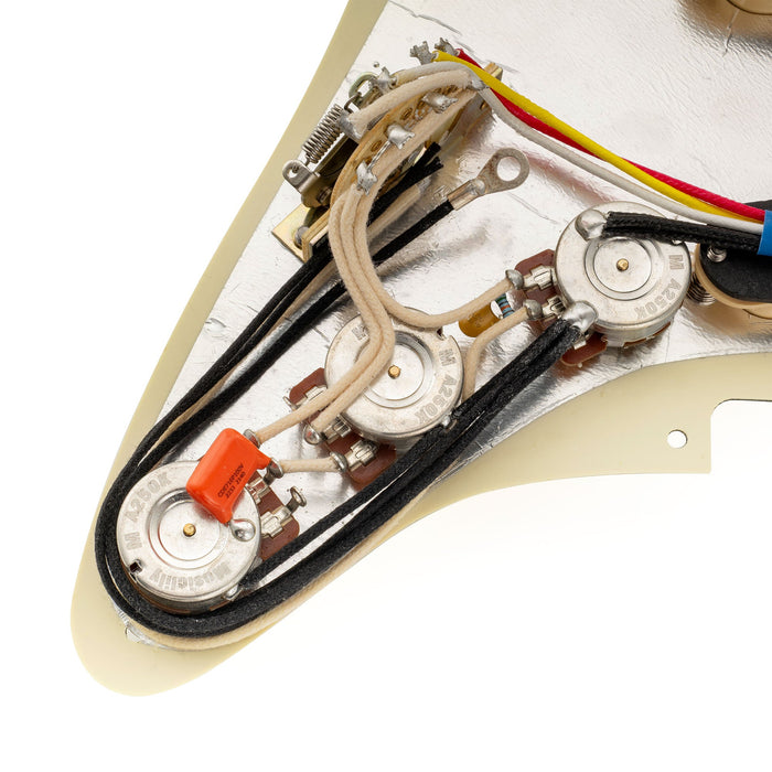 Musiclily Pro Pre-wired Standard SSS Pickguard with Artec Pickups Staggered Alnico 5 Magnet Single Coil  Pickups for ST Style Electric Guitar Musiclily Pro