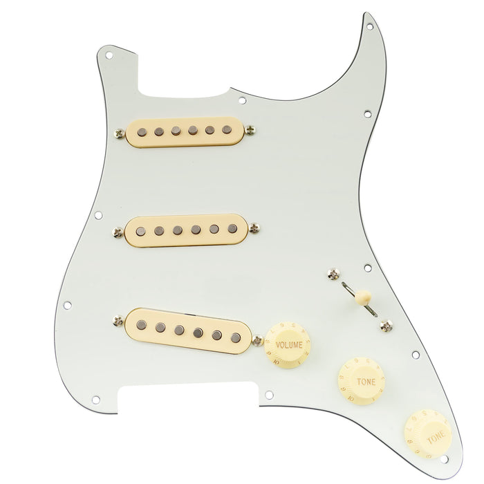 
Musiclily Pro Pré-ajustado Padrão SSS Palheta com Captadores Artec Escalonados Ímãs de Alnico 5 Bobina Simples para Guitarra Elétrica Estilo ST