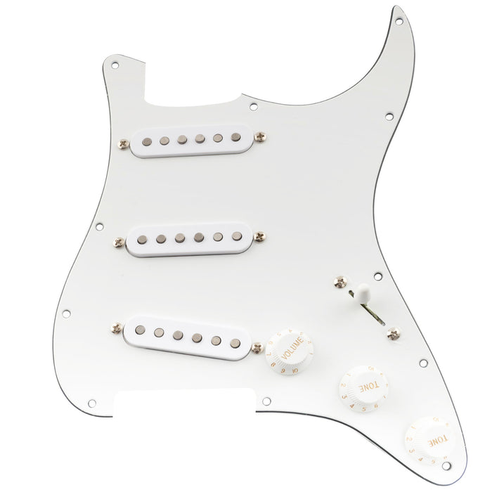 
Musiclily Pro Pré-ajustado Padrão SSS Palheta com Captadores Artec Escalonados Ímãs de Alnico 5 Bobina Simples para Guitarra Elétrica Estilo ST