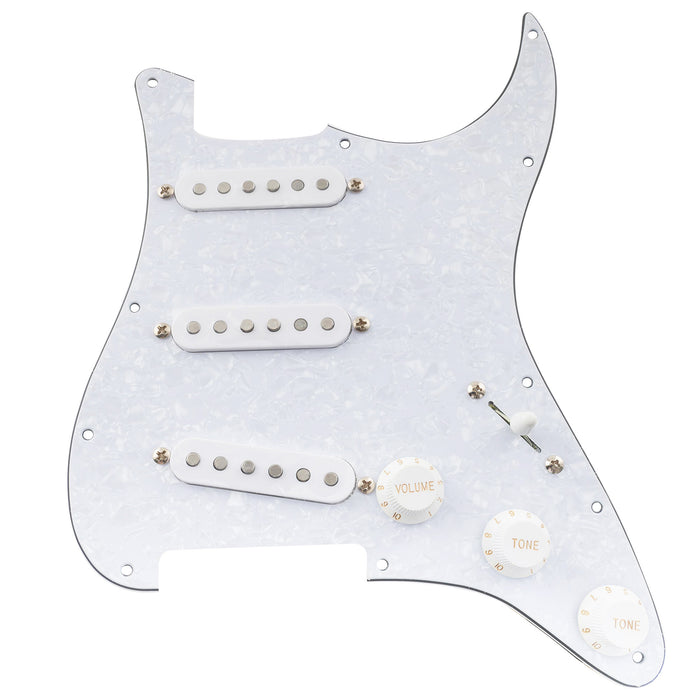 
Musiclily Pro Pré-ajustado Padrão SSS Palheta com Captadores Artec Escalonados Ímãs de Alnico 5 Bobina Simples para Guitarra Elétrica Estilo ST