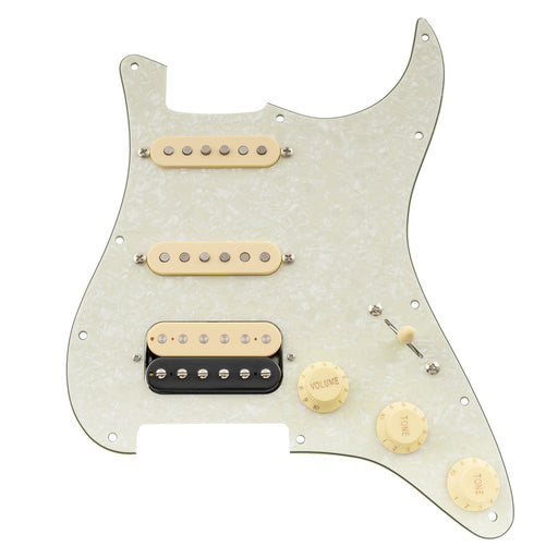 musiclily pro auto split pre wired standard hss pickguard with artec pickups alnico 5 magnet for st style electric guitar mx3189p
