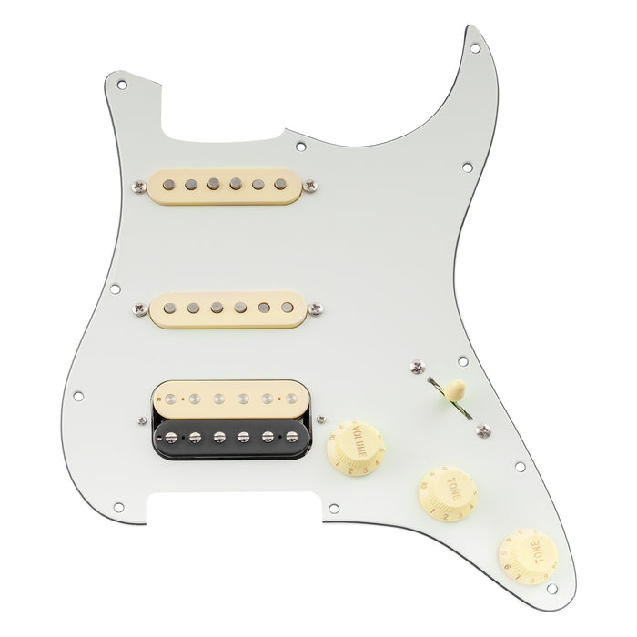 Musiclily Pro Auto-Split Pickguard HSS standard pré-câblé avec micros Artec Alnico 5 aimant pour guitare électrique de style ST