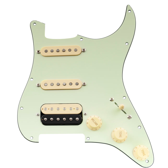 Musiclily Pro Auto-Split Pickguard HSS standard pré-câblé avec micros Artec Alnico 5 aimant pour guitare électrique de style ST