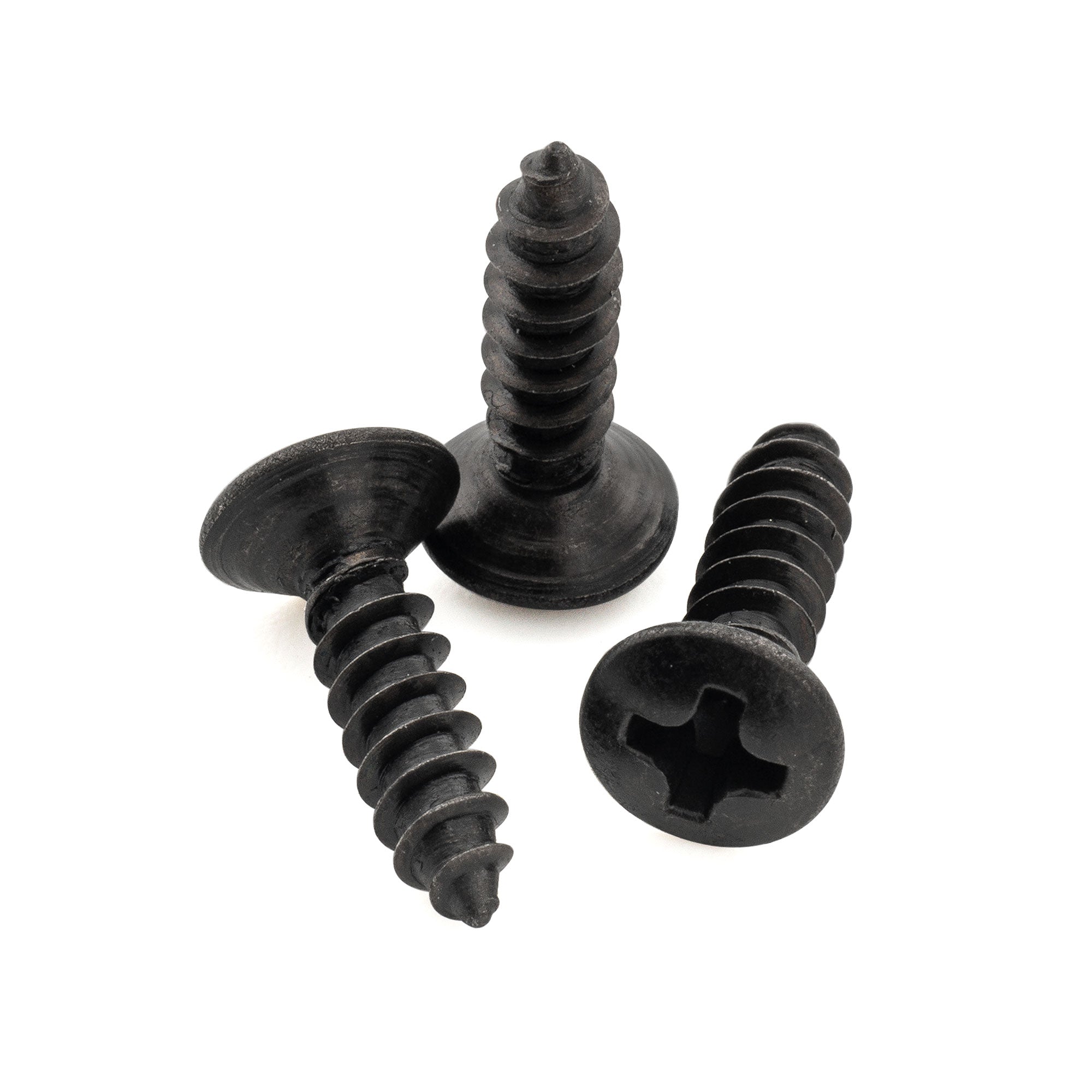 Musiclily Ultra 3x12mm Stainless Steel Pickguard Control Plate Countersunk Mounting Screws for Squier or Imported Electric Guitar or Bass, Set of 50