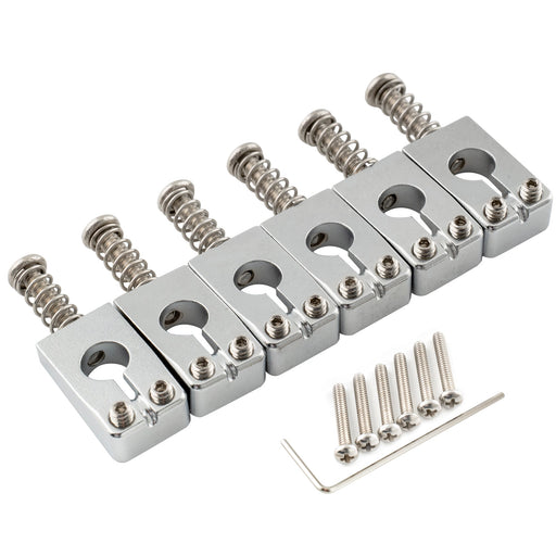 musiclily ultra 10 8mm full solid brass prs style bridge saddles for strat style electric guitar mx3197cr 6