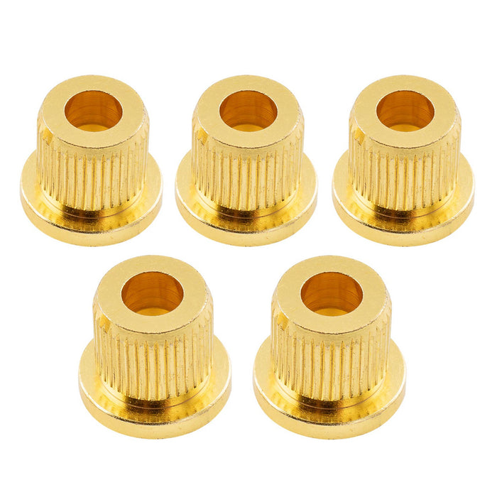 Musiclily Ultra 3/8 pouces 9,6 mm en laiton massif style G-TLB-2, embouts de montage arrière pour cordes traversantes pour basse électrique