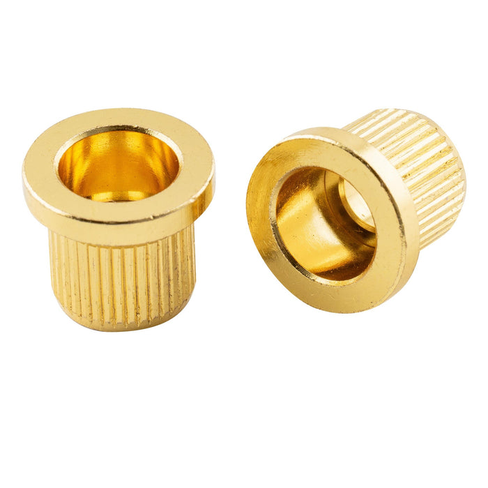 Musiclily Ultra 3/8 pouces 9,6 mm en laiton massif style G-TLB-2, embouts de montage arrière pour cordes traversantes pour basse électrique