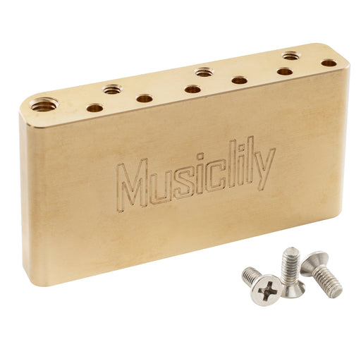 musiclily ultra 52 5mm2 1 16 inch full solid brass short tremolo block for china made squier new after 2021 affinity 2 point electric guitar bridge 36mm tall mx3210