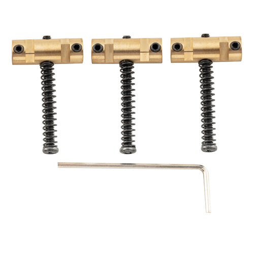 musiclily ultra 10 8mm full solid brass barrel compensated saddles for tele style electric guitar mx3212p