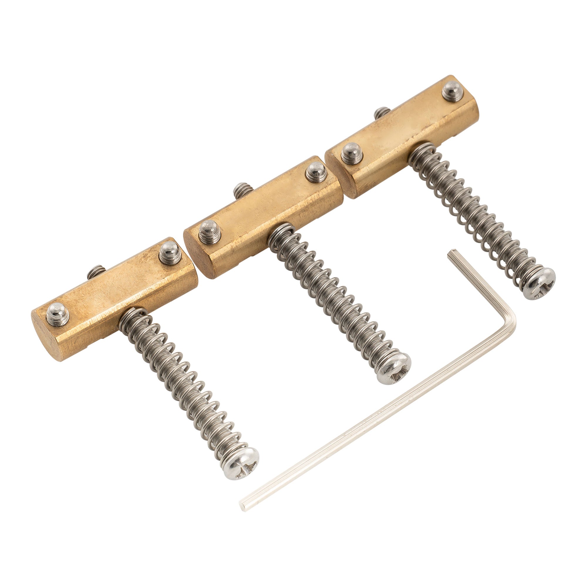 Musiclily Ultra 10.8mm Full Solid Brass Barrel Compensated Saddles for Tele Style Electric Guitar, Set of 3 Musiclily Ultra