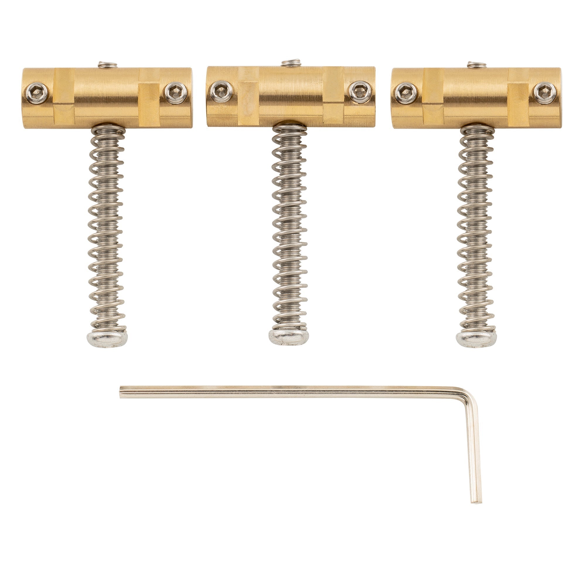 Musiclily Ultra 10.8mm Full Solid Brass Barrel Compensated Saddles for Tele Style Electric Guitar, Set of 3 Musiclily Ultra