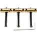 musiclily ultra 10 8mm wave style full solid brass barrel compensated saddles for tele style electric guitar mx3213p