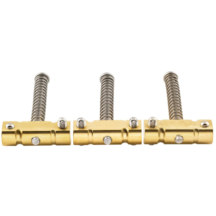 Musiclily Ultra 10,8 mm Welle-Style Vollmessing-Barrel Kompensierte Sättel für Tele-Style Elektrogitarren