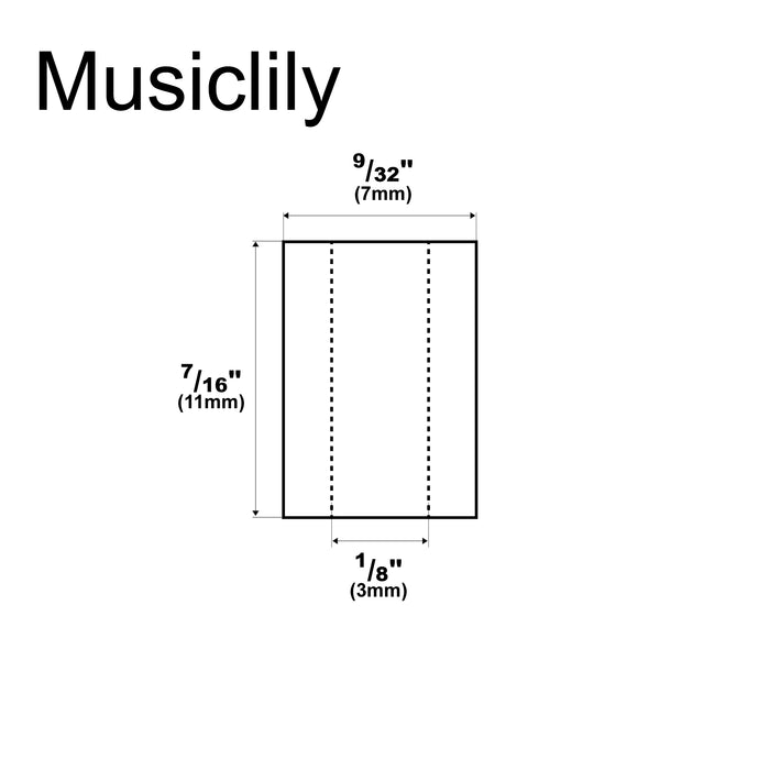 Musiclily Pro 11mm (7/16 Inch) Red Pickup Mounting Rubber Tubing for Tele Style Electric Guitar (Set of 20)