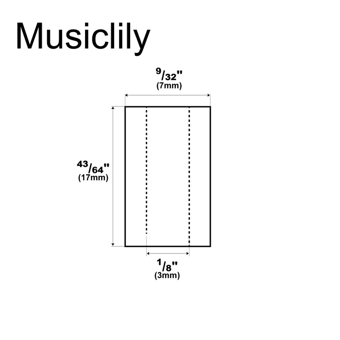 Musiclily Pro 17mm (43/64 Inch) Red Pickup Mounting Rubber Tubing for PB JB Style Electric Guitar (Set of 20)