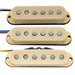 musiclily pro st 60se staggered alnico 5 single coil neck middle bridge pickups set for strat style electric guitar mx3236bkmx3237bkmx3238bk, white