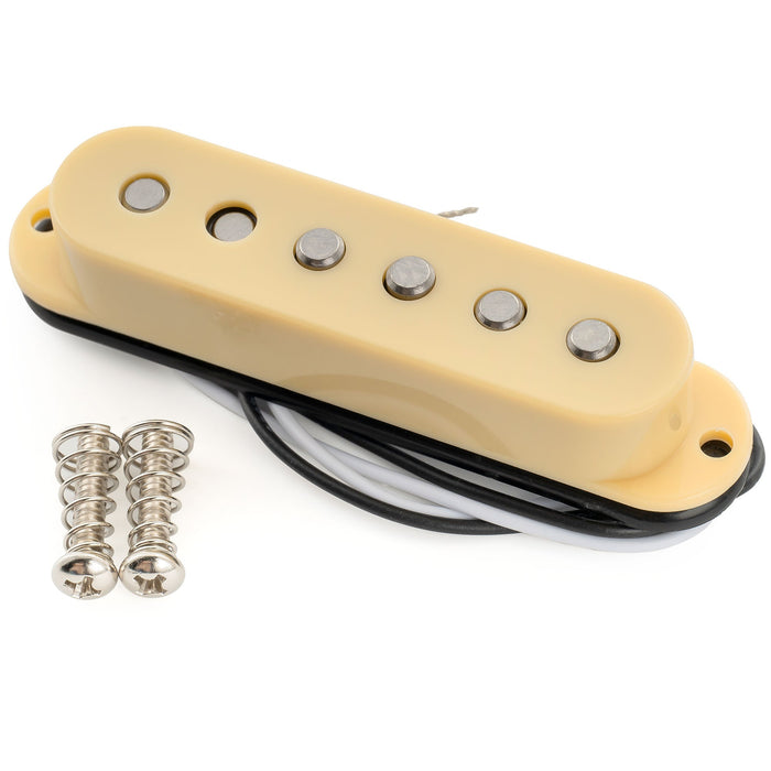 Musiclily Pro ST-60SE スタッガード アルニコ5 シングルコイルネックピックアップ Stratストラトエレキギター用 ブラック