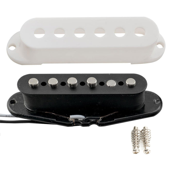 Musiclily Pro ST-60SE スタッガード アルニコ5 シングルコイルネックピックアップ Stratストラトエレキギター用 ブラック