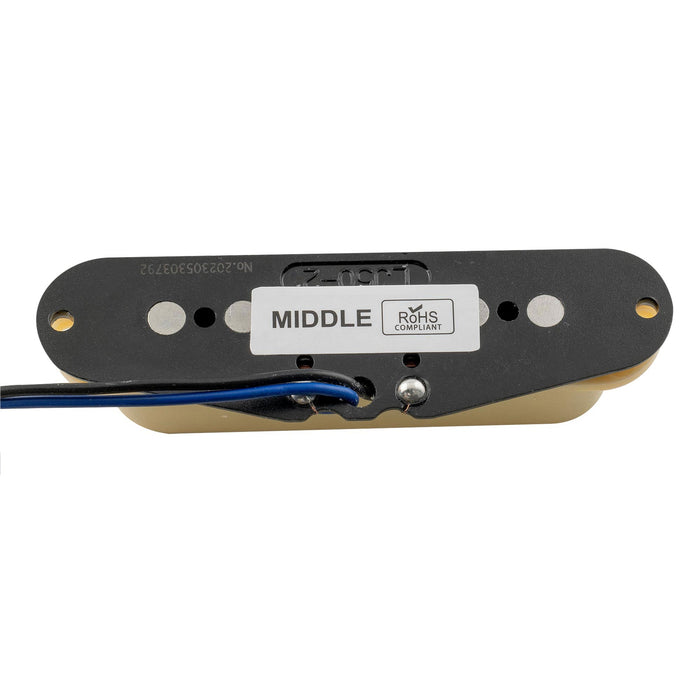 Musiclily Pro ST-60SE スタッガード アルニコ5 シングルコイルミドルピックアップ Stratストラトエレキギター用 ブラック