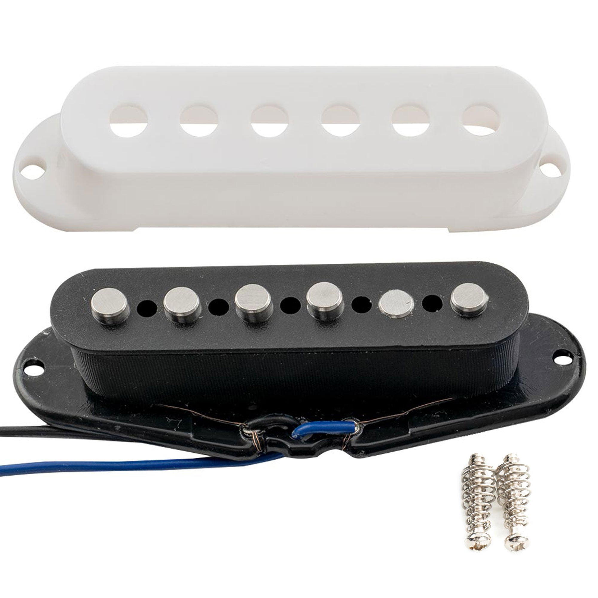 Musiclily Pro ST-60SE Staggered Alnico 5 Single Coil Mittel Pickup für Strat-Stil E-Gitarre 
