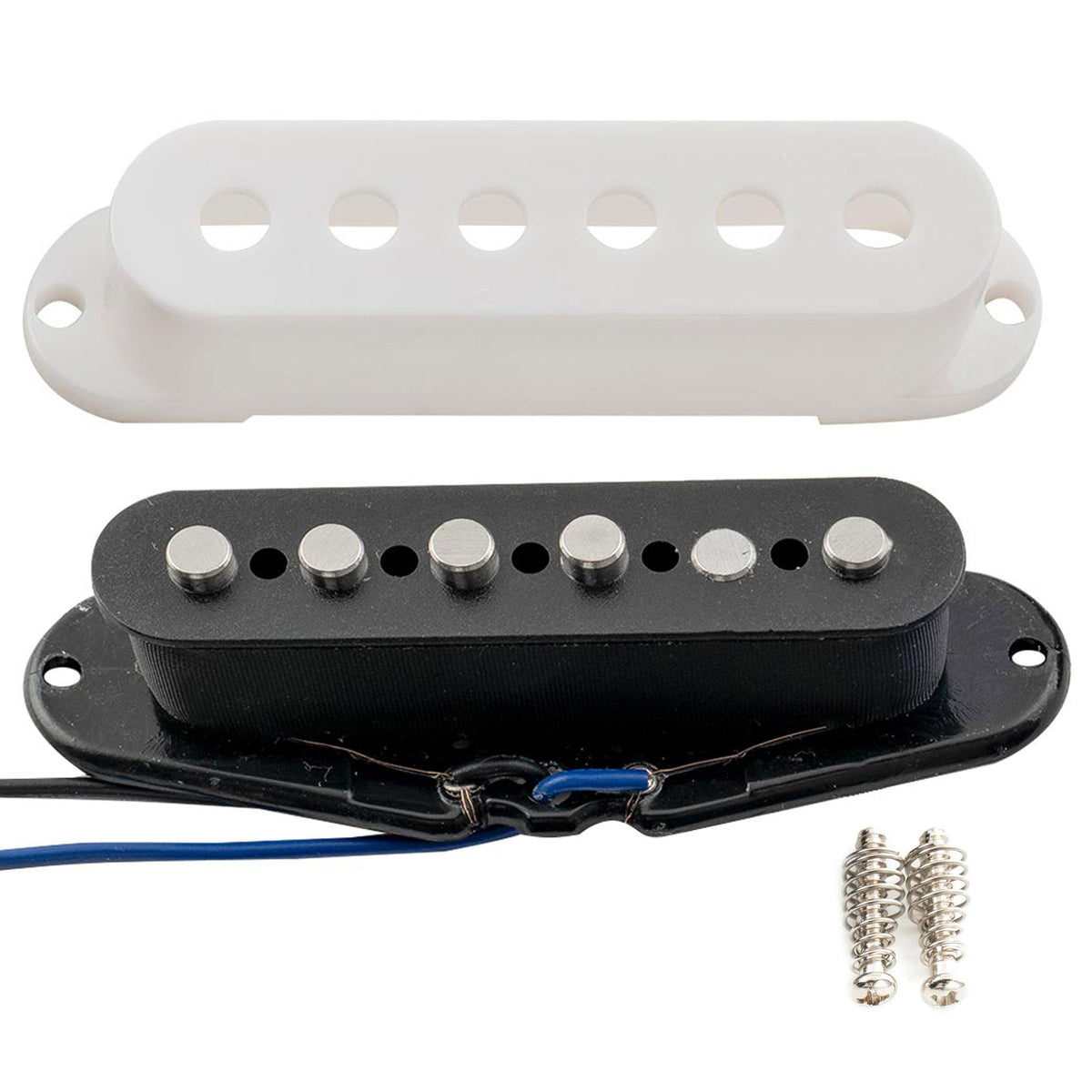 Musiclily Pro ST-60SE Staggered Alnico 5 Single Coil Mittel Pickup für Strat-Stil E-Gitarre 