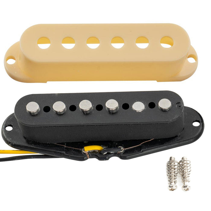 Musiclily Pro ST-60SE スタッガード アルニコ5 シングルコイルブリッジピックアップ Stratストラトエレキギター用 ブラック