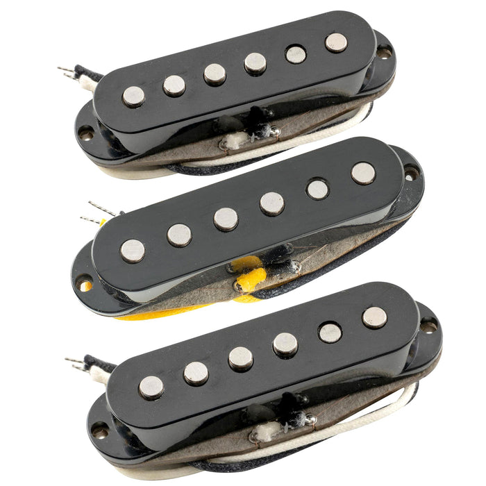 Musiclily Pro ST-60S Staggered Alnico 5 Single Coil Neck Middle Bridge Pickups Set 5.6K for Strat Style Electric Guitar Musiclily Pro