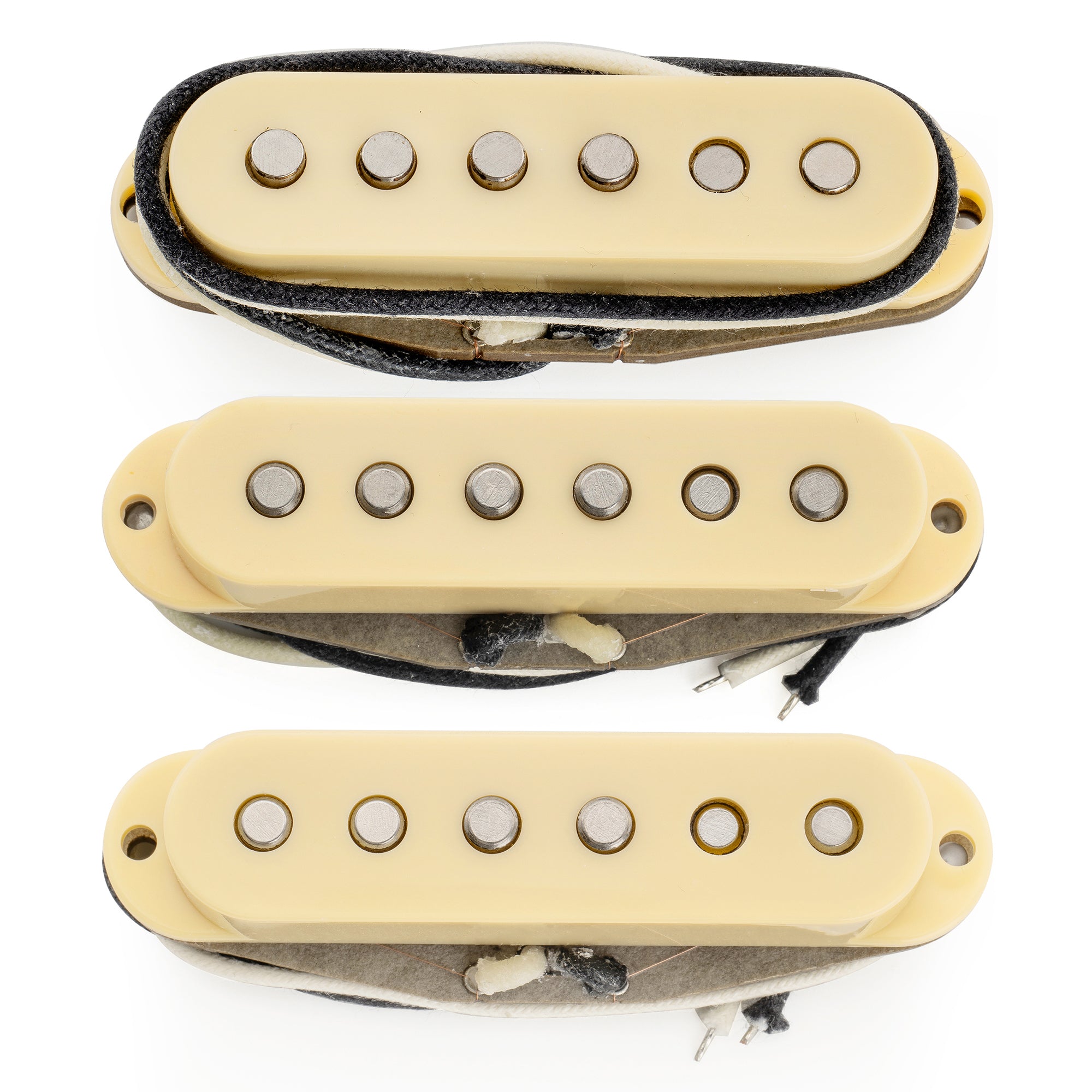 Musiclily Pro ST-60S Staggered Alnico 5 Single Coil Neck Middle Bridge Pickups Set 5.6K for Strat Style Electric Guitar Musiclily Pro