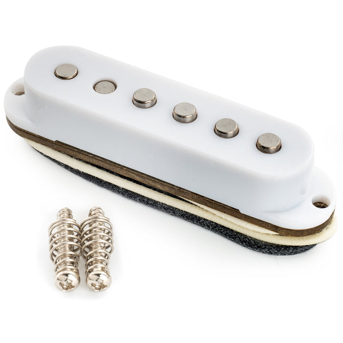 Musiclily Pro ST-60S スタッガード アルニコ5 シングルコイルネックピックアップ Stratストラトエレキギター用 ブラック