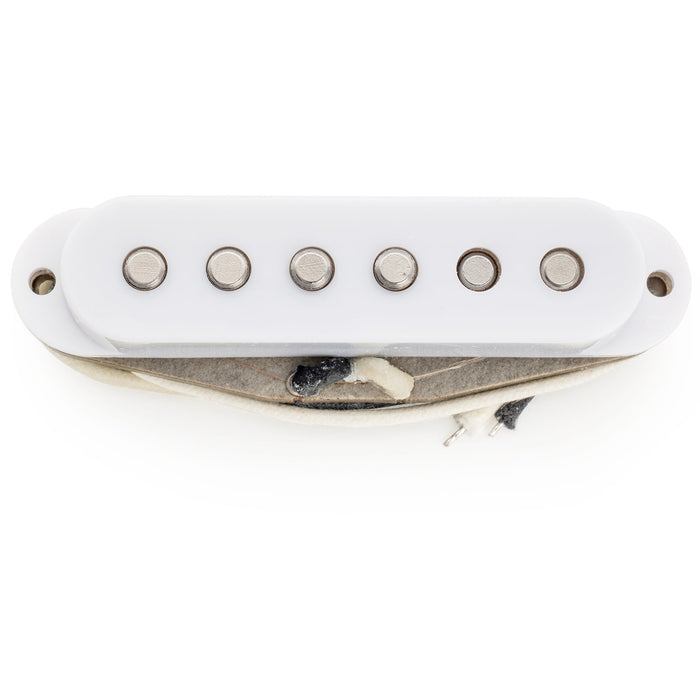 Musiclily Pro ST-60S スタッガード アルニコ5シングルコイルミドルピックアップ Stratストラトエレキギター用 ブラック